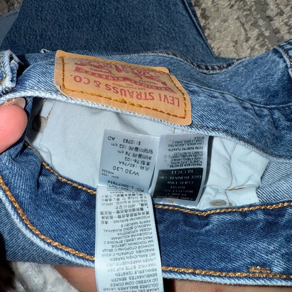 Levi’s Blue Patchwork Jeans - Picture 3 of 4